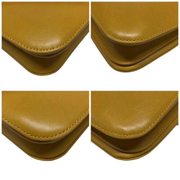 Auth BOTTEGA VENETA Mount Small - Dark yellow Leather Handbag - Picture 16 of 16